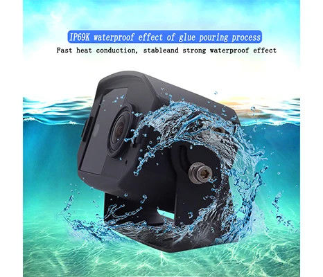 फायरकोर X-02 DC12V HD 1080P नाइट विजन IP69K रियर व्यू रिवर्स बैकअप फ्रंट कैमरा पार्किंग सहायता कैमरा सिस्टम
